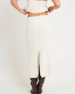 Doiley Lace Midi Skirt