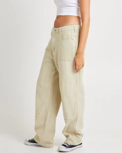 Double Knee Carpenter Pants Used Natural