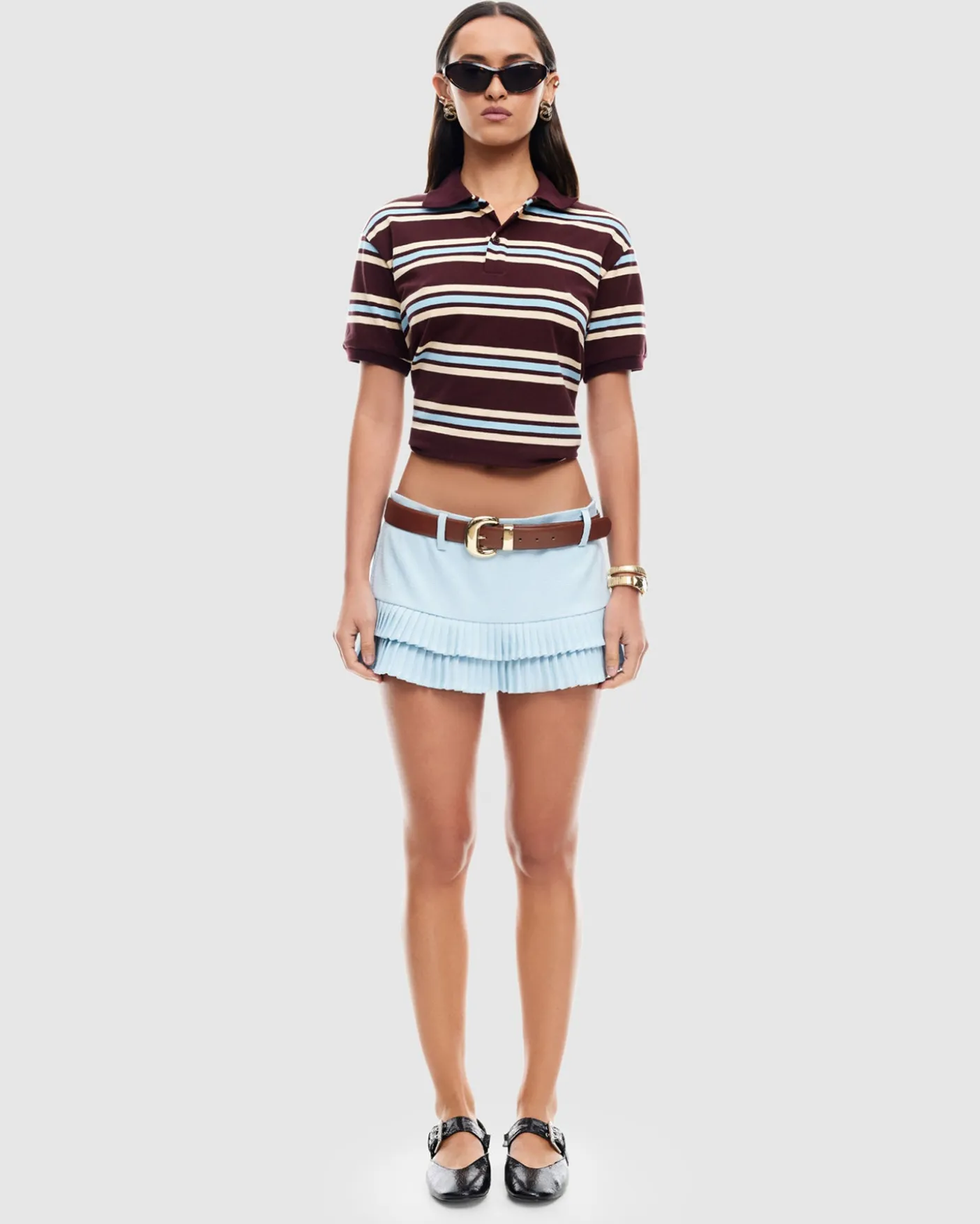Double Ruffle Mini Skort