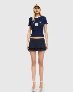 Double Ruffle Mini Skort