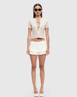 Double Ruffle Mini Skort