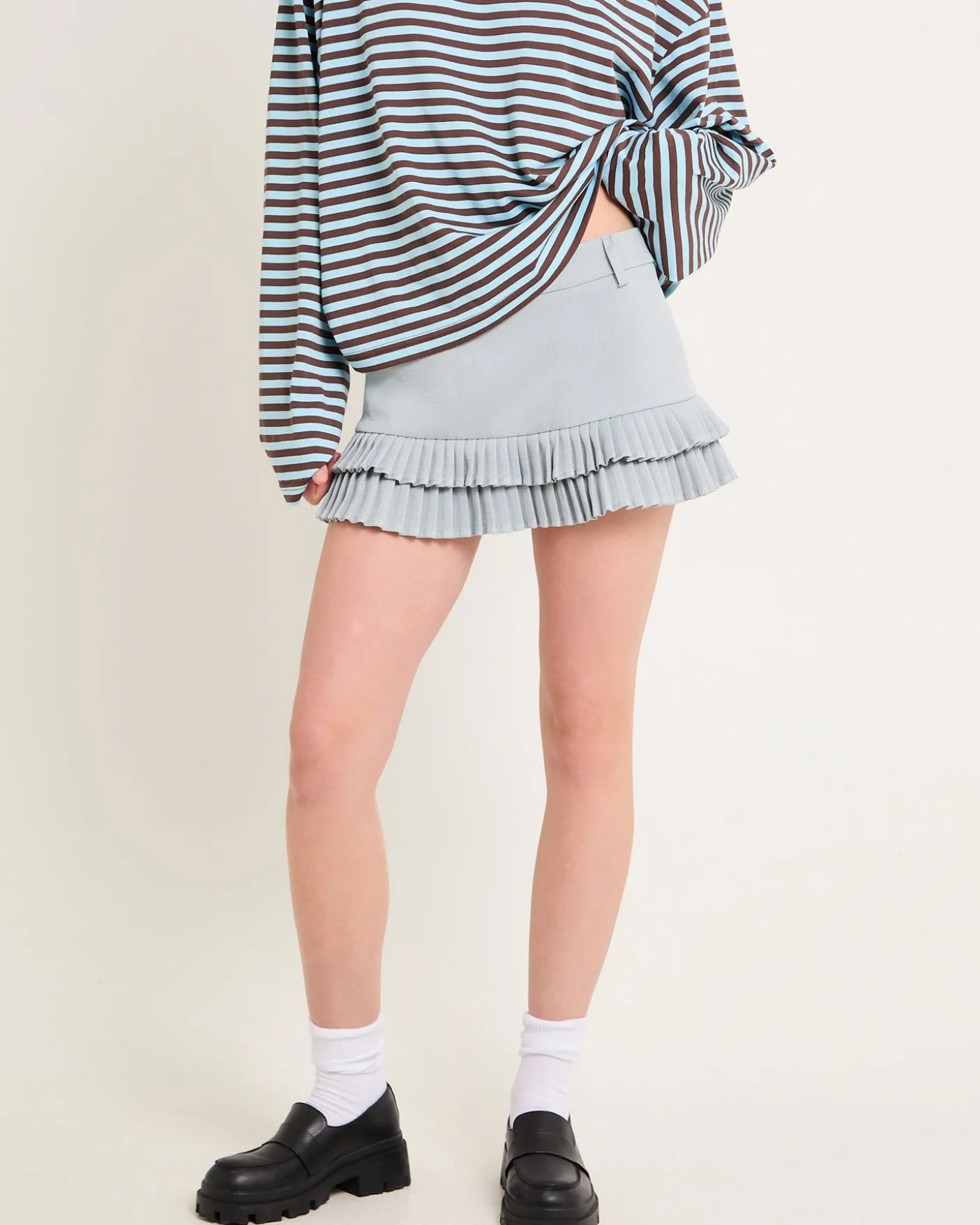 Double Ruffle Mini Skort