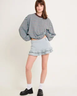 Double Ruffle Mini Skort