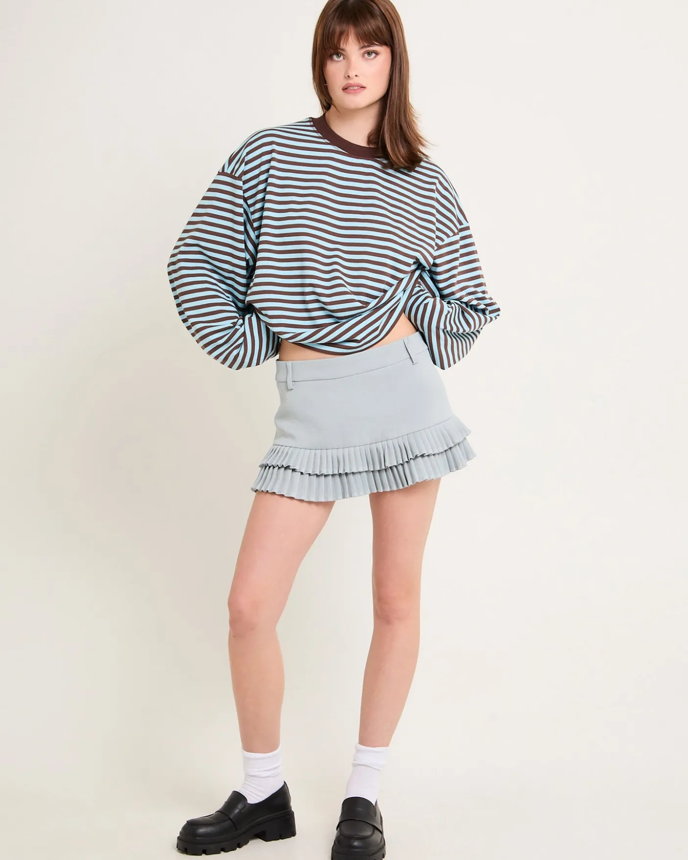 Double Ruffle Mini Skort