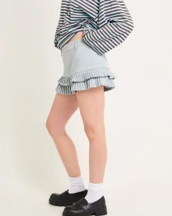 Double Ruffle Mini Skort