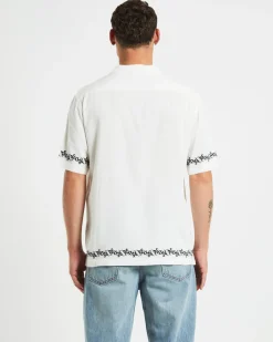Draco Short Sleeve Resort Shirt in White