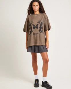 Dream Less Oversized Tee Chocolate