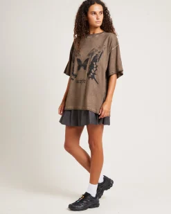 Dream Less Oversized Tee Chocolate