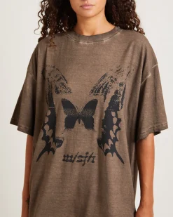 Dream Less Oversized Tee Chocolate
