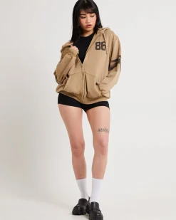 Dusty Zip Through Hoodie