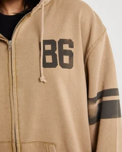 Dusty Zip Through Hoodie