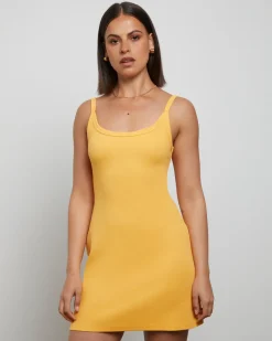 Easy A-Line Mini Dress in Orange