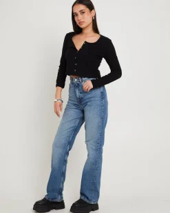Echo Straight Denim Jeans Bay Sky Fade