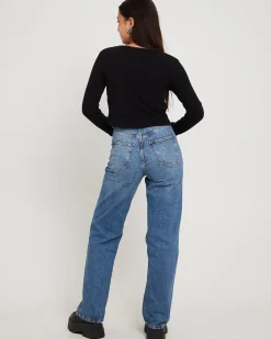 Echo Straight Denim Jeans Bay Sky Fade