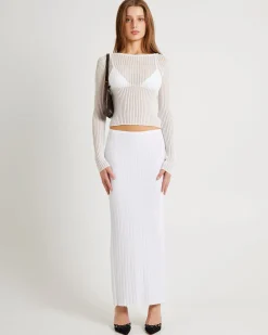 Eden Sheer Stripe Knit Top