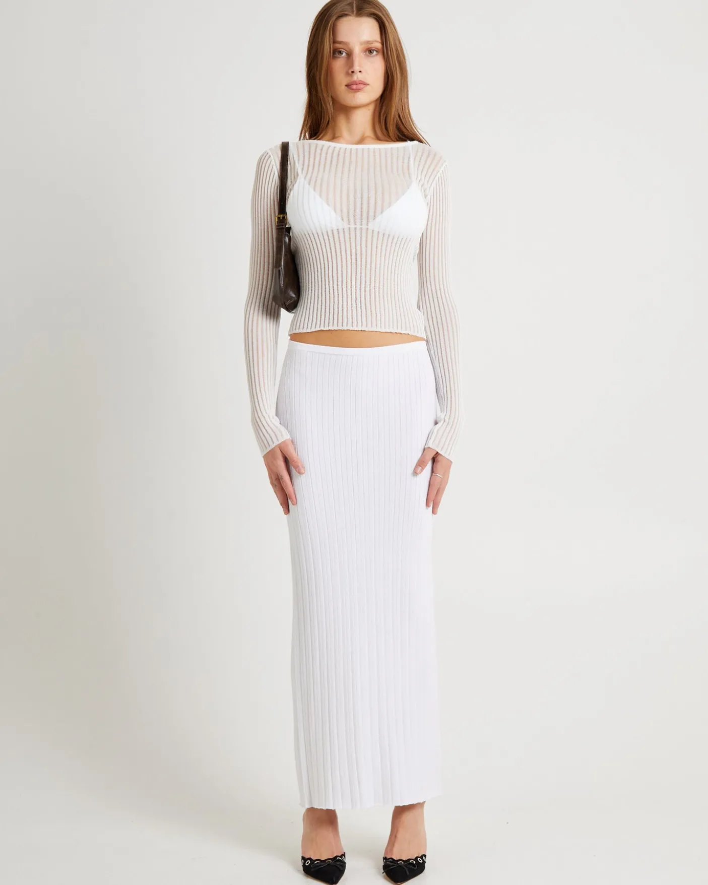 Eden Sheer Stripe Knit Top