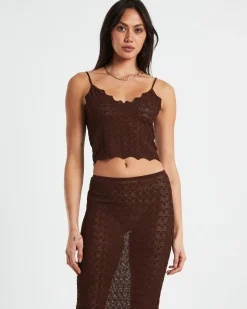 Eleanora Lace Knit Cami
