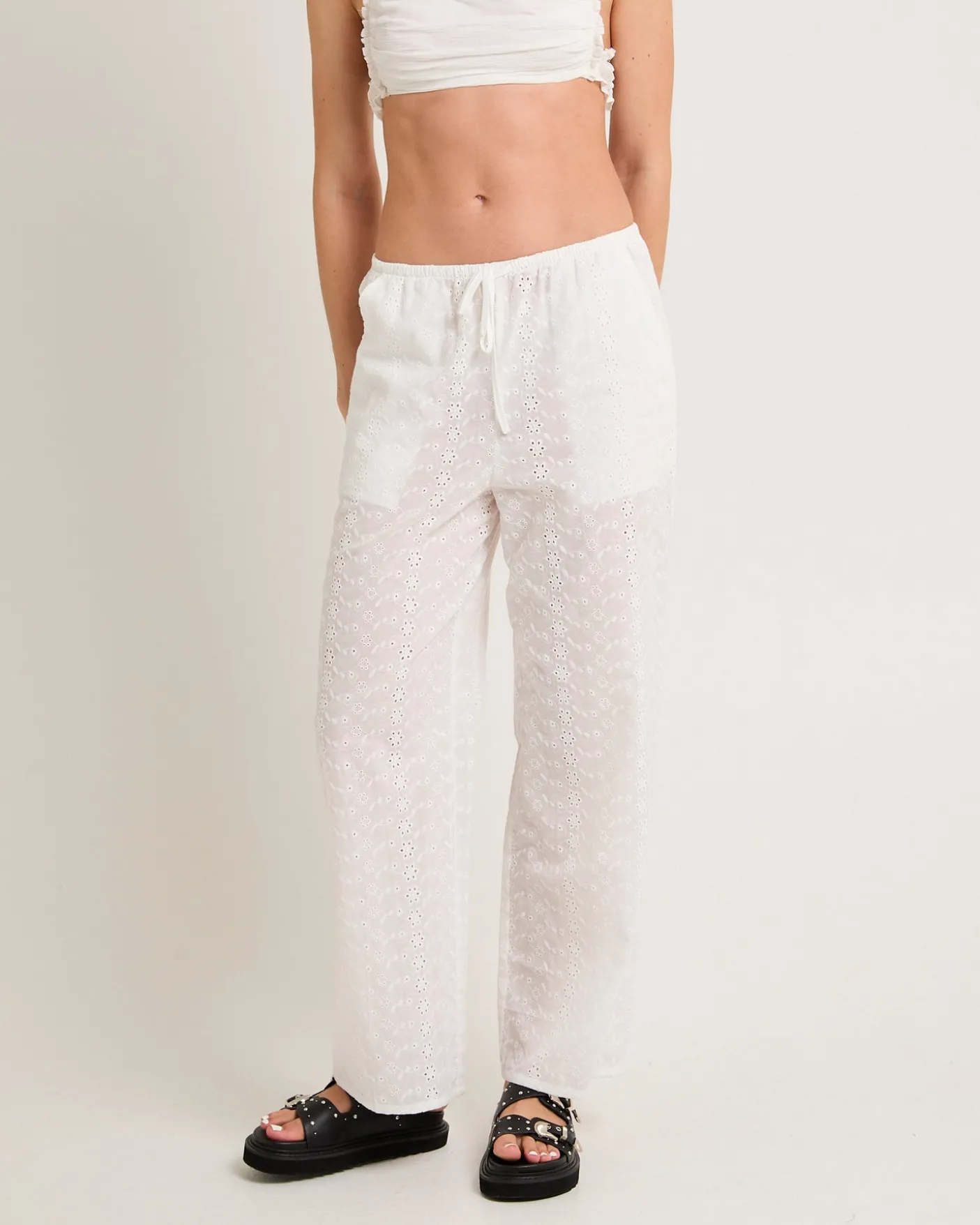 Elin Broderie Pants