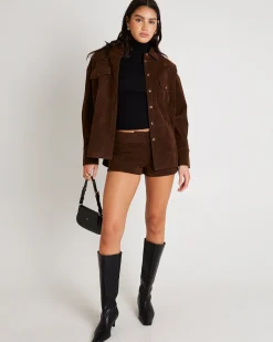 Elle Faux Suede Shirt