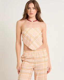 Ellery Printed Bandeau Top