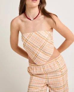 Ellery Printed Bandeau Top