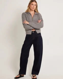 Ellie Double End Zip Longline Cardigan