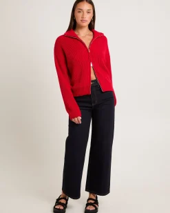 Ellie Double End Zip Longline Cardigan