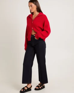 Ellie Double End Zip Longline Cardigan