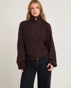 Ellie Double End Zip Longline Cardigan