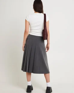 Eriksen Pleated Midi Skirt