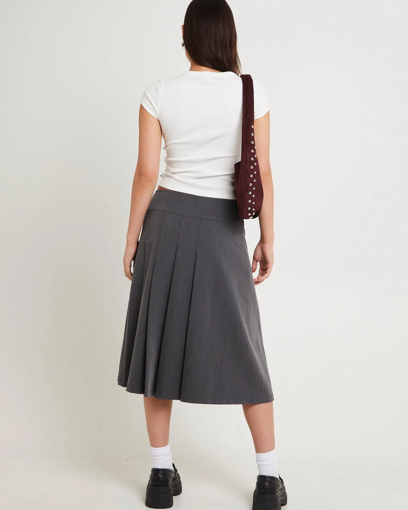 Eriksen Pleated Midi Skirt