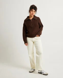 Ezra Half Zip Knit Pull Over