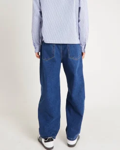 Ezy Barrel Denim Jeans Forever Blue