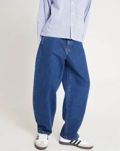 Ezy Barrel Denim Jeans Forever Blue