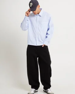 Ezy Barrel Denim Jeans Forever Black