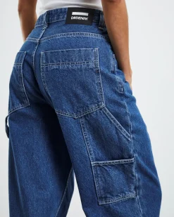 Faye Worker Denim Jeans Pebble Mid Stone