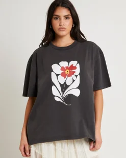 Flora Washed Oversized T-Shirt