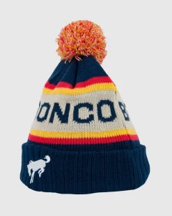 Ford Bronco Pillow Line Knit Pom Beanie