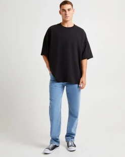 Fracture Straight Denim Jeans