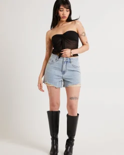 Frankie A-Line Denim Shorts