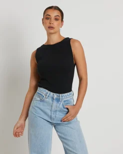 Frenchie 90s Top in Black