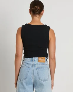 Frenchie 90s Top in Black