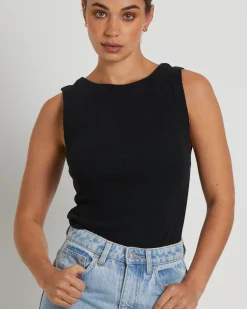 Frenchie 90s Top in Black