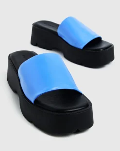 Freya Flatform Slides Azure