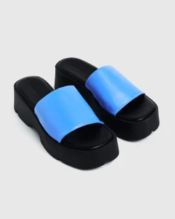 Freya Flatform Slides Azure