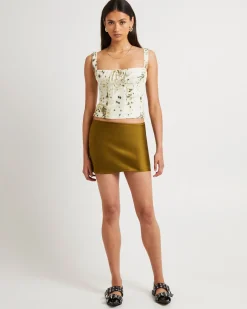 Freya Satin Slip Mini Skirt