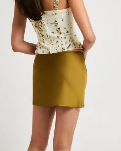 Freya Satin Slip Mini Skirt