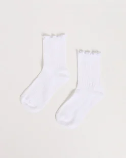 Frill Ribbed Socks 3 Pack