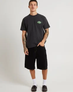 Frogga Heavy Boxy Fit T-Shirt Stone Black