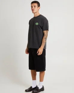 Frogga Heavy Boxy Fit T-Shirt Stone Black